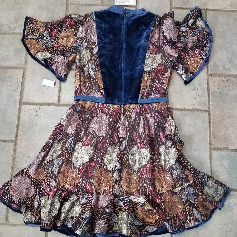 🤑sold🤑REBECCA TAYLOR CLIP DRESS GLISTENING ROSE - Picture 9 of 16